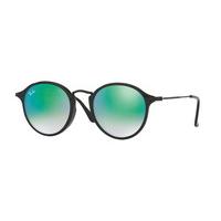 ray ban rb2447f round fleck asian fit sunglasses 9014j