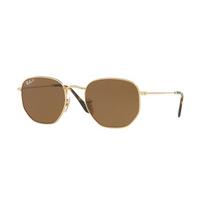 ray ban rb3548n hexagonal metal flat lenses polarized sunglasses 00157