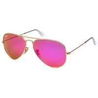 ray ban rb3025 aviator flash lenses sunglasses 1124t