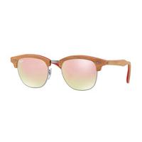 ray ban rb3016m clubmaster wood sunglasses 12197o