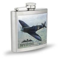 RAF Spitfire Photograph Hipflask