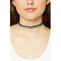 Rainbow Stripe Choker