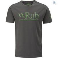 rab graphic mens tee size xxl colour anthracite grey