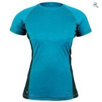 rab meco 120 short sleeve womens tee size 12 colour aqua blue