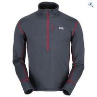 rab power stretch pull on mens top size m colour grey and black