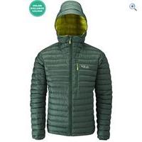 rab microlight alpine mens jacket size m colour fir lime