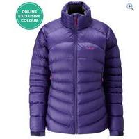 rab cirque womens down jacket size 8 colour juniper zinc