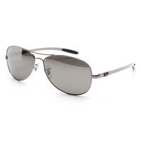 Ray-Ban 8301 Carbon Fibre Collection Silver Polarised Sunglasses