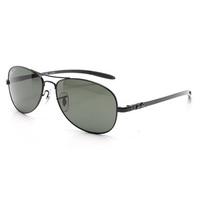 Ray-Ban 8301 Carbon Fibre Collection Shiny Black Polarised Sunglasses