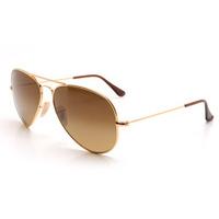 Ray-Ban 8041 Aviator Titanium Shiny Gold Polarised Sunglasses