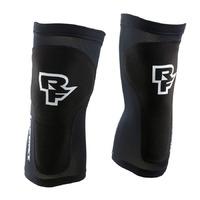 race face charge leg guards black large