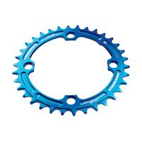 race face single narrowwide chainring blue 34 tooth