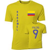 radamel falcao colombia flag t shirt yellow