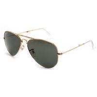 Ray-Ban 3479 001/58 Gold Polarised Folding Aviator Sunglasses