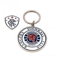 Rangers F.C. Keyring &amp;amp; Badge Set