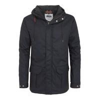 Raptor Waxed Canvas Padded Jacket Ebony