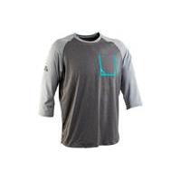 race face stage long sleeve jersey blackgrey l