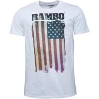 Rambo Flag Mens T-Shirt White