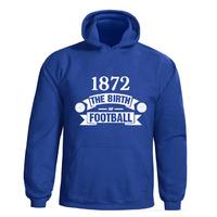 rangers birth of football hoody blue