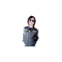 Racing Leather Motorcycle Jacket - Size: L