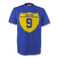 radamel falcao colombia crest tee blue