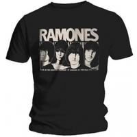Ramones Odeon Poster Mens Black T Shirt: X Large
