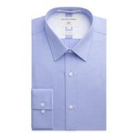 Racing Green Victor Textured Blue Formal Shirt 15.5 Blue