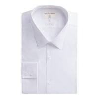 Racing Green White Basketweave Tailored Fit Shirt 15 White