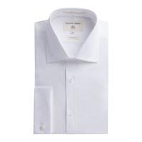 Racing Green Carlos White Plain Twill Formal Shirt 15 White