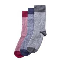 Racing Green 3 Pack Mouline Socks NS Assorted