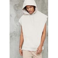 Raw-Cut Sleeveless Hoodie