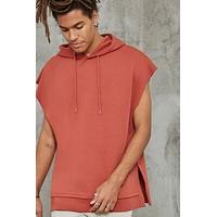 Raw-Cut Sleeveless Hoodie