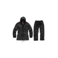 rain suit large black