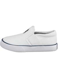 Ralph Lauren Infant Balmont Canvas Pumps White/Navy