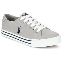 ralph lauren slater girlss childrens shoes trainers in grey