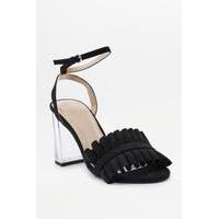 Rachel Lucite Heels, BLACK