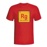Raul Spain Periodic Table T-shirt (red)