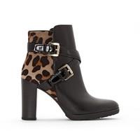 RAPHAL Buckled Leather Ankle Boots