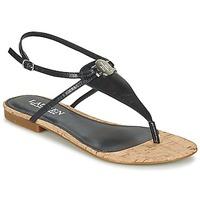 Ralph Lauren ANITA SANDALS CASUAL women\'s Flip flops / Sandals (Shoes) in black