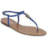 Ralph Lauren AIMON SANDALS CASUAL women\'s Flip flops / Sandals (Shoes) in blue