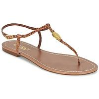 Ralph Lauren AIMON SANDALS CASUAL women\'s Flip flops / Sandals (Shoes) in brown