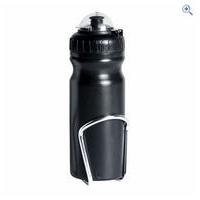 Raleigh Wide Neck Cycling Bottle With Cage - Colour: Black