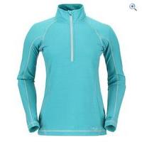 rab womens aeon plus zip tee size 8 colour aegean