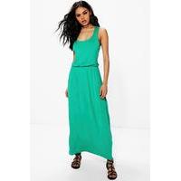 Racer Back Maxi Dress - bright green