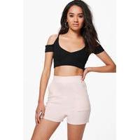 Rachel High Waisted Pocket Shorts - lotus