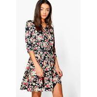 raya floral shirt dress multi