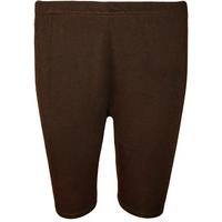 Rachelle Basic Jersey Cycling Shorts - Dark Brown