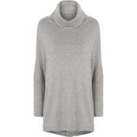 Rabia Knitted Open Back Jumper - Grey