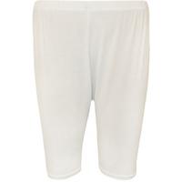 Rachelle Basic Jersey Cycling Shorts - White