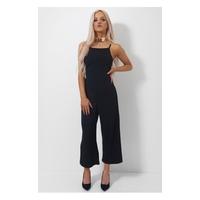 Raina Black Cross Back Jumpsuit